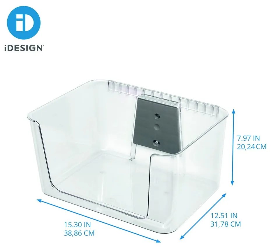 Nástenný úložný box z recyklovaného plastu iD Wallspace - iDesign