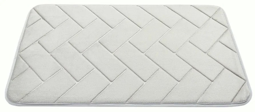 BO-MA, Protišmyková kúpeľňová predložka 3D 7288 sand, 50x40, šedá, kúpeľňa