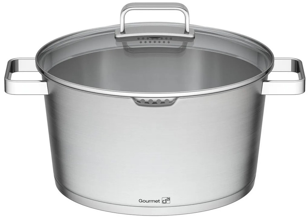 Hrniec G21 Gourmet Magic s cedidlom 28 cm s pokrievkou nerez 60022152