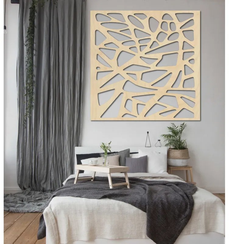 Štvorcový drevený obraz na stenu I SENTOP PR0277