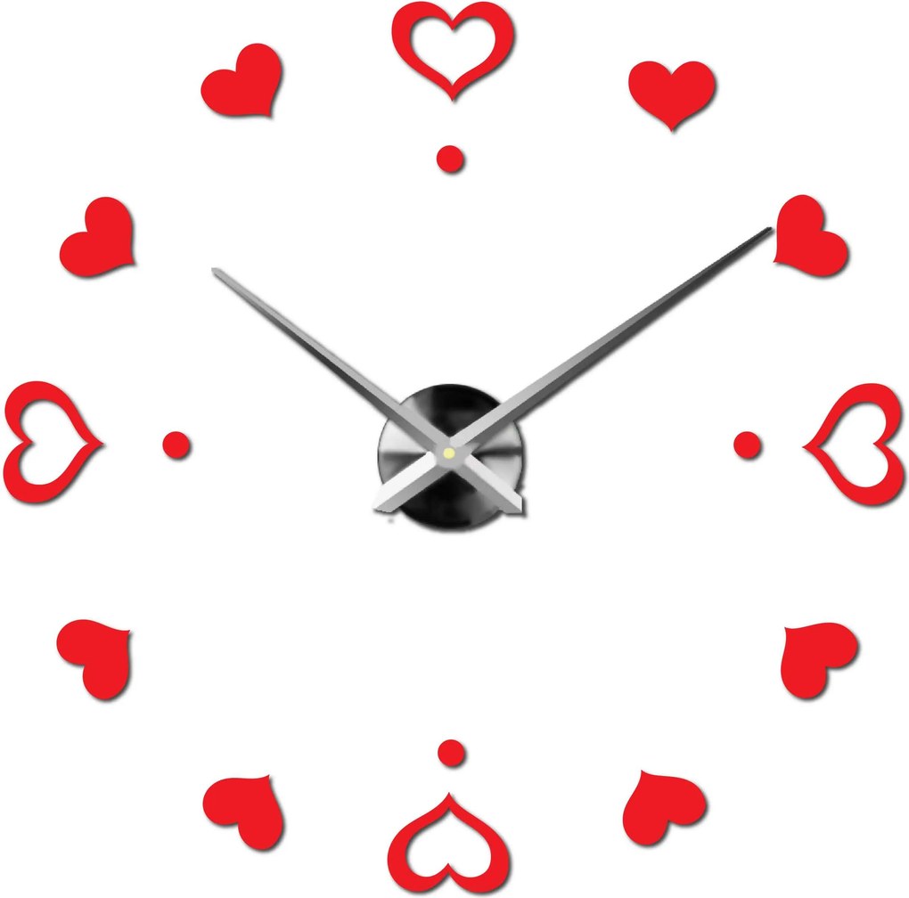 SENTOP | Nástenné hodiny ako obraz moderné hodiny vyrobené z plastu 12S046-S-Wall clock HEU- analógové