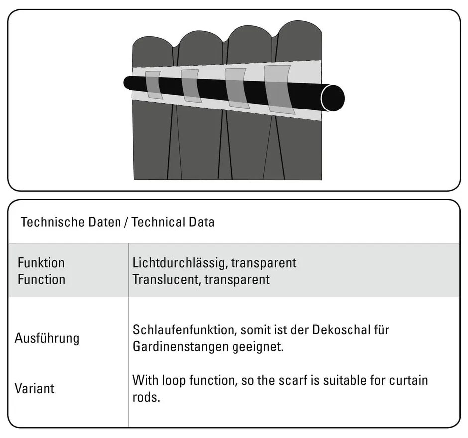 Biela záclona 135x245 cm Zen Silence – Gardinia