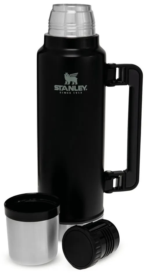Čierna termoska s hrnčekom 1,4 l – Stanley