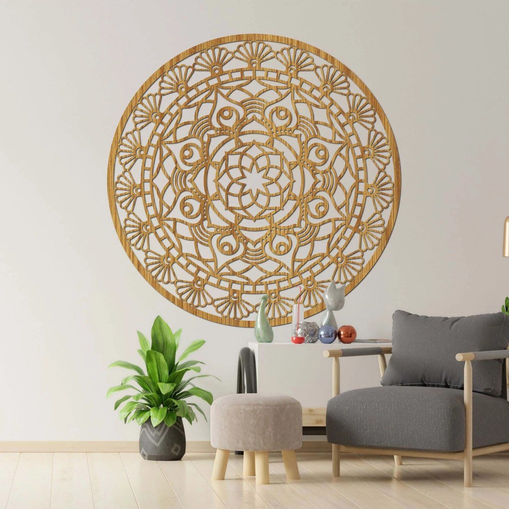 SENTOP | Drevená mandala harmónie – Elegantná dekorácia na stenu I SENTOP HDF0176