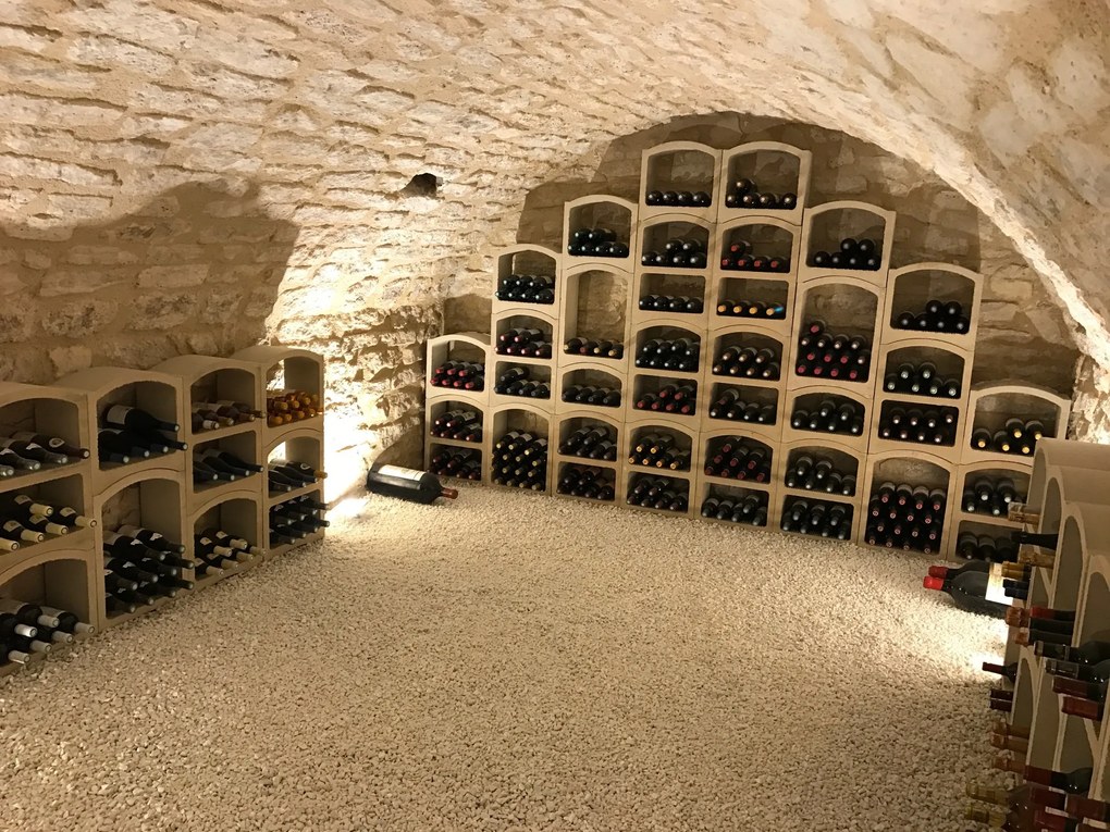Regál na víno Bloc Cellier - Super biely, kapacita fliaš: 23