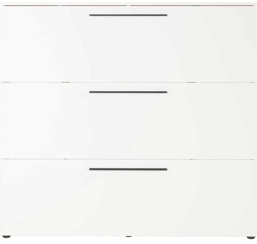 Biela výklopná skrinka na topánky Utah - Germania