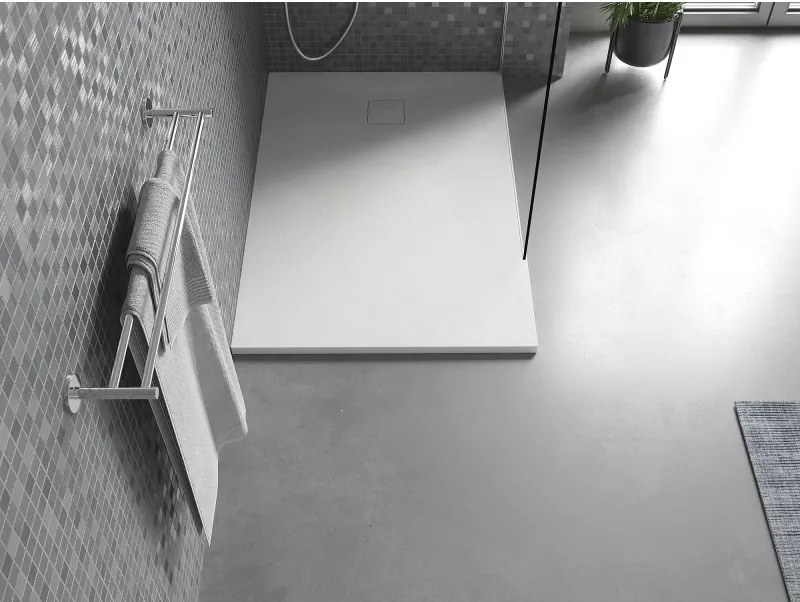 Mexen Bert, SMC obdĺžniková sprchová vanička 100 x 80 cm, biela, 4K108010