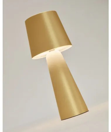 ARENYS SMALL stolová bezkáblová lampa Zlatá