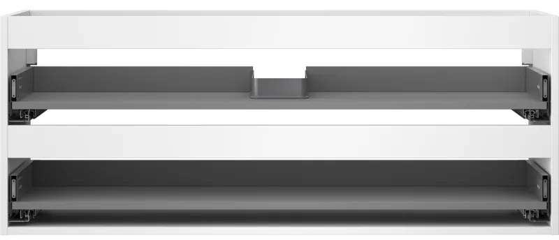 Mexen Box-A, závesná skrinka 120 cm, 2 zásuvky, biela matná, 91AX0-1200-470-2-01
