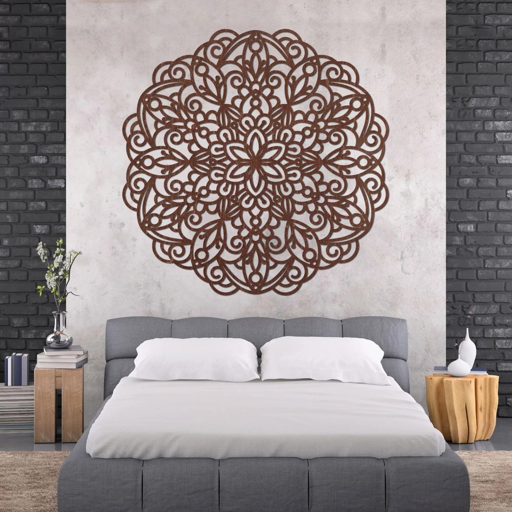 Drevená mandala, obraz na stenu | TERRONY: Preglejka Topoľ - Honey 3071 20 cm 3854-85187 PR0248