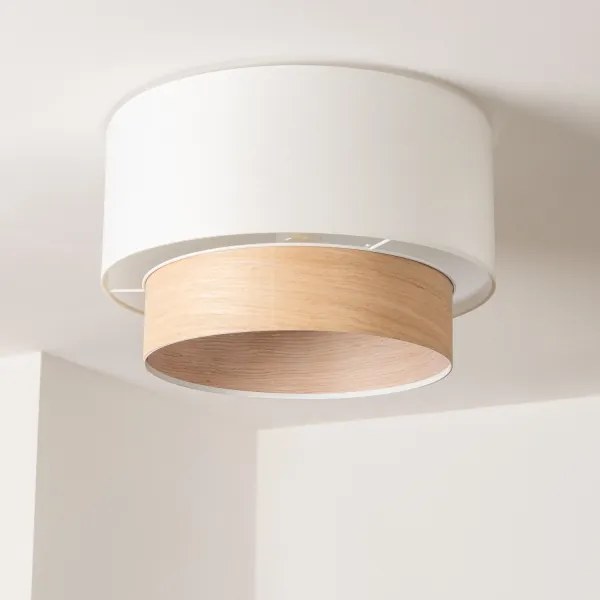 Brilagi - LED prisadený luster CERIA 1xE27/40W/230V pr. 50 cm biela/bežová