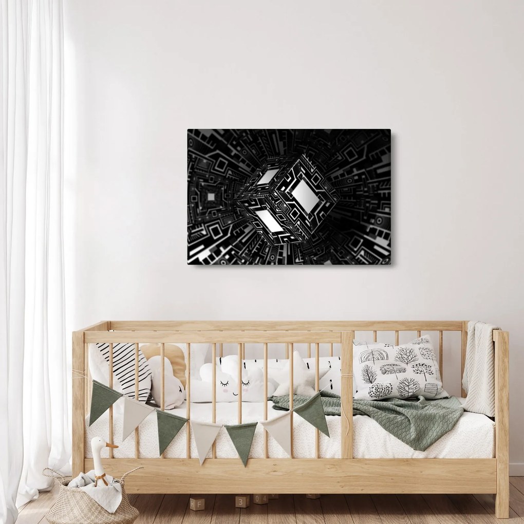 Obraz abstraktné kocky (90x60 cm)