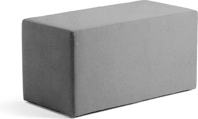 Taburet CASUAL, 1000x500 mm, látka CURA, šedá