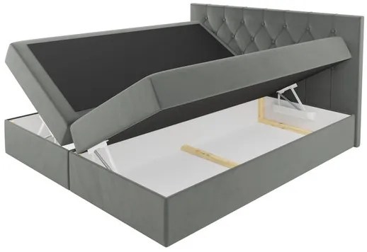 Manželská posteľ 200cm Calzone (sivá). Vlastná spoľahlivá doprava až k Vám domov. 1122019