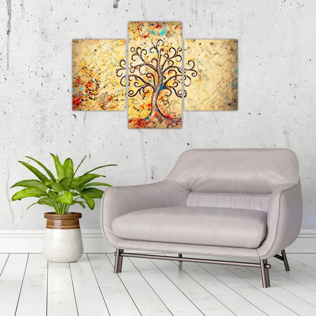 Obraz - Mozaikový strom života (90x60 cm)