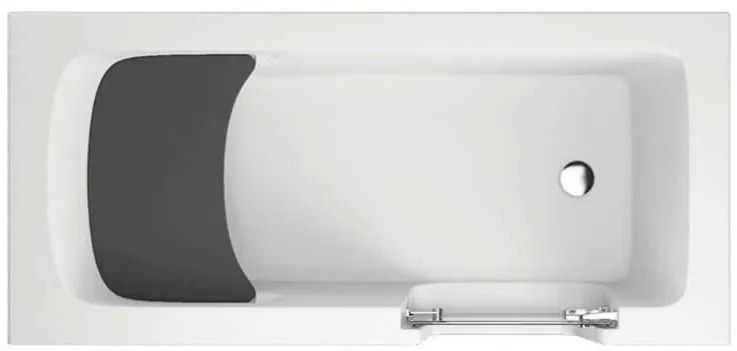 D‘Eluxe - VANE - Bezbariérová vaňa s dvierkami SENIOR AVOB1575 150x75cm Čierna - dvierka v pravo Bezbarérová vaňa s dvierkami čierna Vaňa + Bočný Panel
