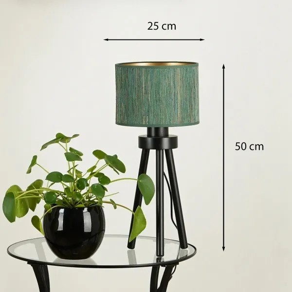 Brilagi - Stolná lampa BOSTON ROLLER 1xE27/15W/230V zelená/zlatá