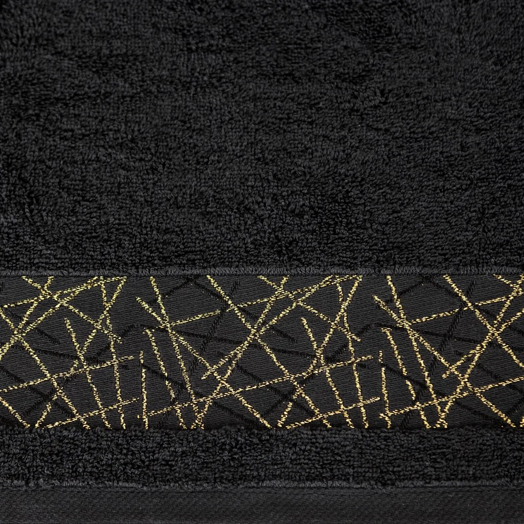 BAVLNENÝ UTERÁK NIKA SADA 3KS 70X140 CM ČIERNA
