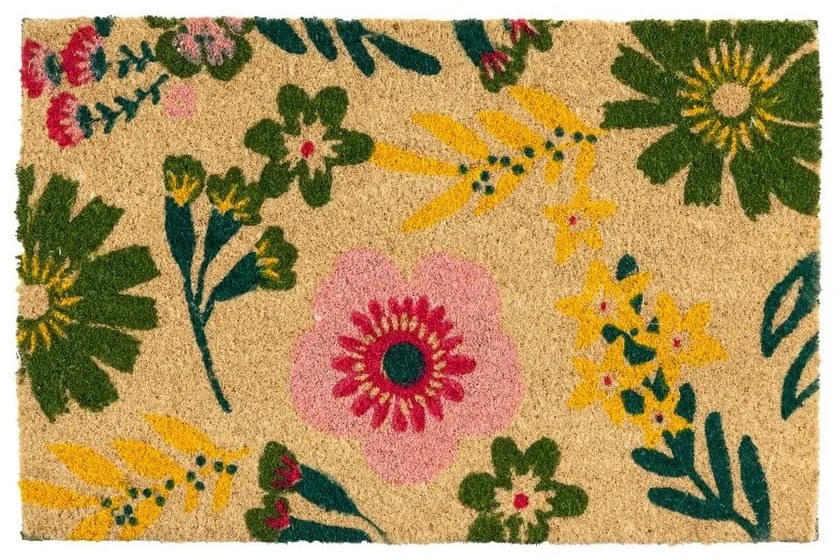 Rohožka z kokosového vlákna 40x60 cm Flora – Casa Selección