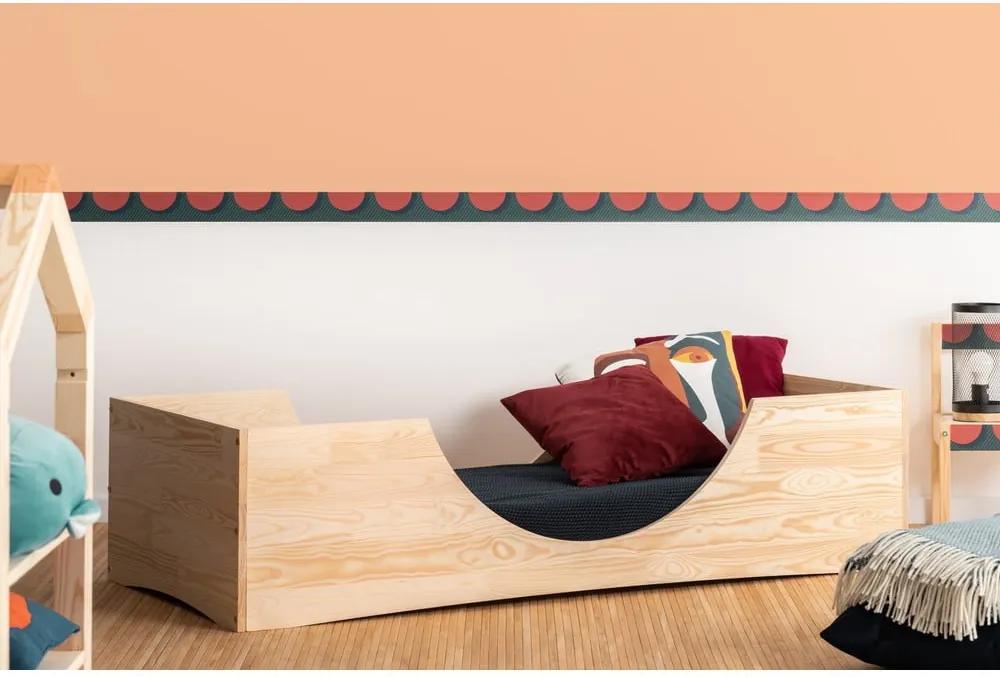 Detská posteľ z borovicového dreva Adeko Pepe Bork, 90 x 140 cm