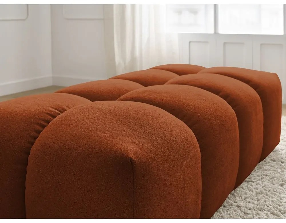 Ženilková podnožka v tehlovej farbe Everest – Bobochic Paris