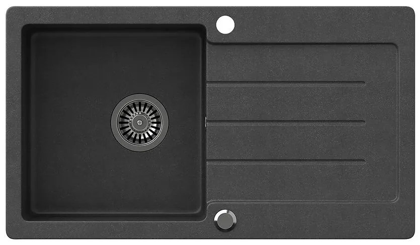 Drez Johnny 111 Steingran čierna 77x44x18.5 + sifón