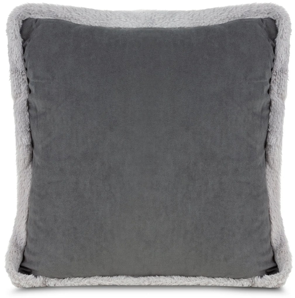 VIANOČNÁ DEKORAČNÁ OBLIEČKA NA VANKÚŠ BOW 1KS 45X45 CM TMAVOSIVÁ