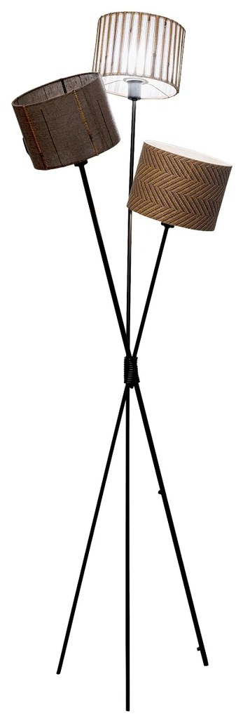 Cannes Trio stojacia lampa hnedá 145 cm