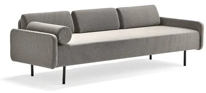 Pohovka TRENDY, 3-miestna, tkanina, šedohnedá