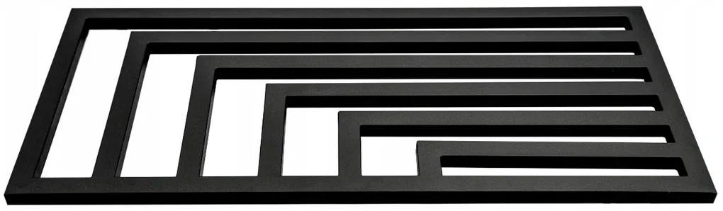 Regnis Kreon Zenit, vykurovacie teleso 1200x550 mm pre elektrickú vykurovaciu tyč, 630W, čierna matná, KZ120/55/BLACK/VYKUROVACIATYC