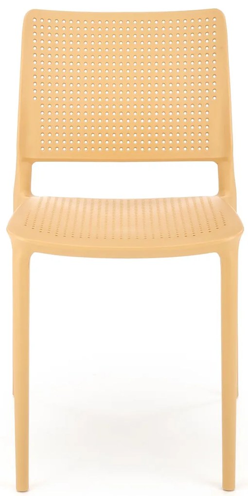 Oranžová plastová stolička K514
