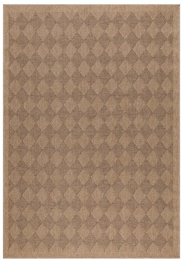 Tmavo prírodný vnútorný a vonkajší koberec 120x170 cm Dhaka – Ayyildiz Carpets
