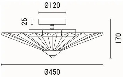 Stropné svietidlo 5xE14/15W/230V šedá