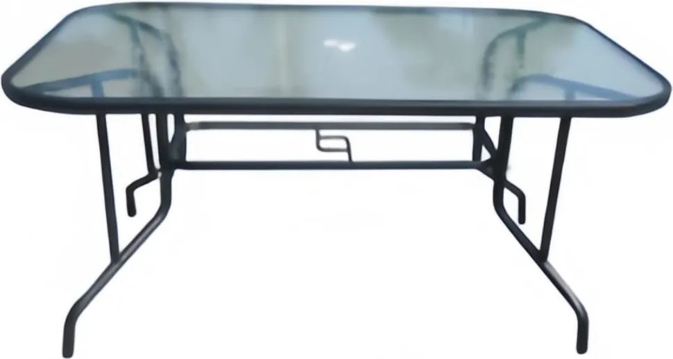 TRENDIE Záhradný stôl so sklom 150x90cm