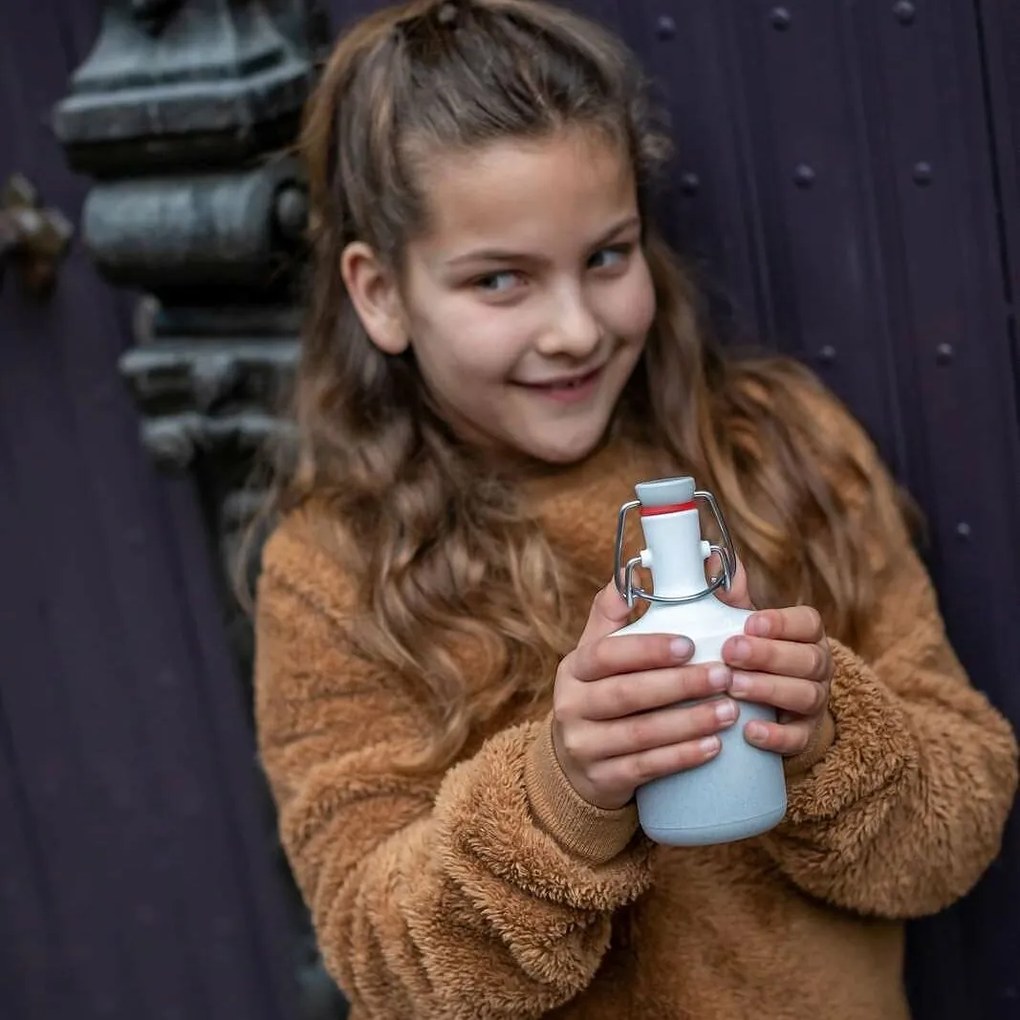 Koziol Fľaša na vodu PLOPP TO GO MINI, 200 ml, sivá