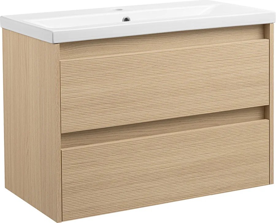 Comodo Kúpeľňová skrinka s keramickým umývadlom Arwood DL 80
