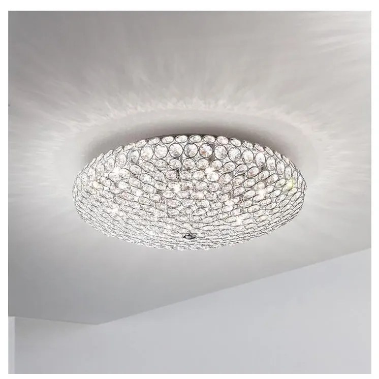 Ideal Lux - LED Krištáľové stropné svietidlo KING 5xG9/3W/230V pr. 38 cm chróm