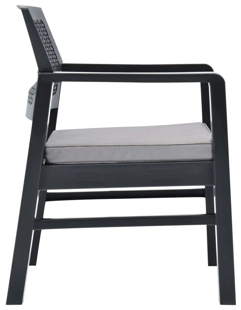 Čierny záhradný set OBASI