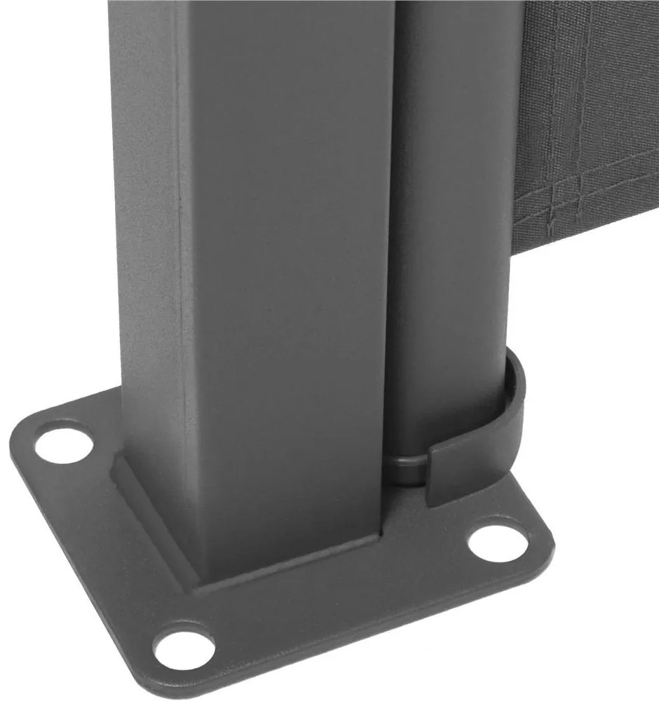 Bočná markíza 160 x 250 cm SPRINGOS AW0001 - tmavosivá