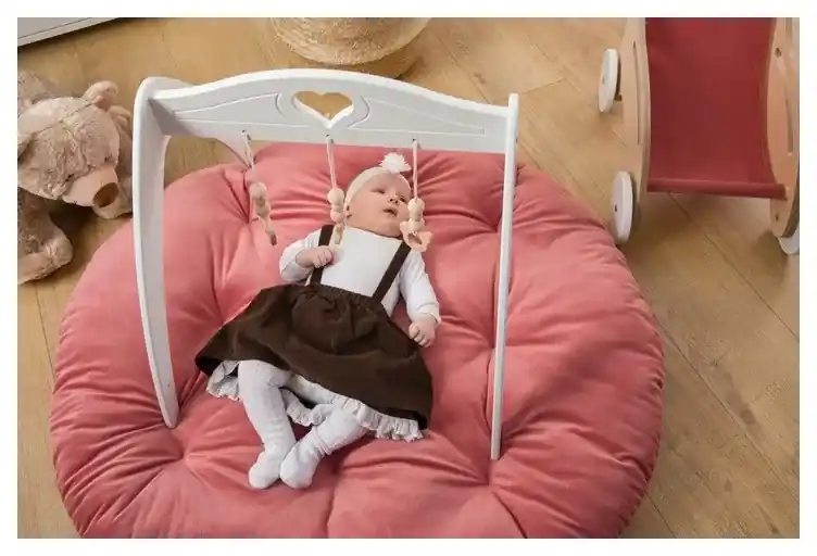 Baby-raj Detský prešívaný matrac/podložka ružový | BIANO