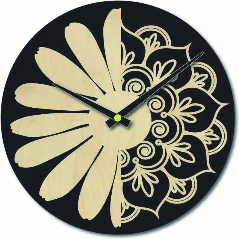 SENTOP | Drevené hodiny  na stenu  l SENTOP PR0374 MDF-playwood analógové