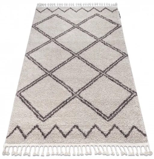 Kusový koberec Berber Asila B5970 cream and brown, 140x190, béžová, obývacia izba, Dywany Łuszczów