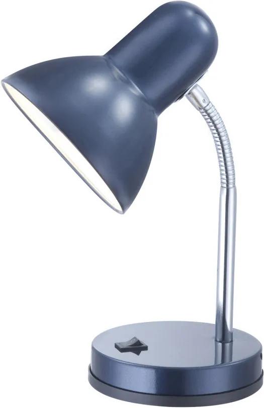 Globo 2486 Pracovné Stolné Lampy chróm modrý 1 x E27 max. 40w 33 x 13 x 14,5 cm