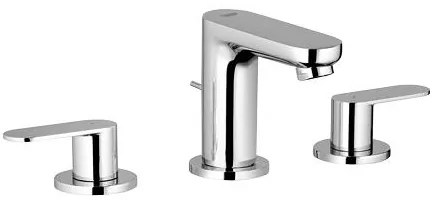 GROHE 20187000-Umývadlová trojotvorová batéria EUROSMART COSMOPOLITAN DN 15 chróm