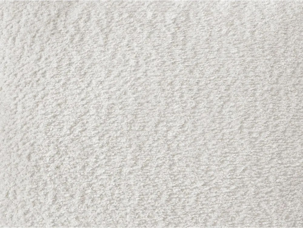 Biela rohová pohovka z textílie buklé (ľavý roh/s leňoškou) Azra – Bobochic Paris