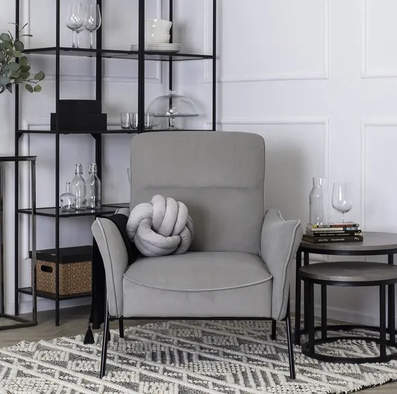 Kreslo ERNESTO sivá