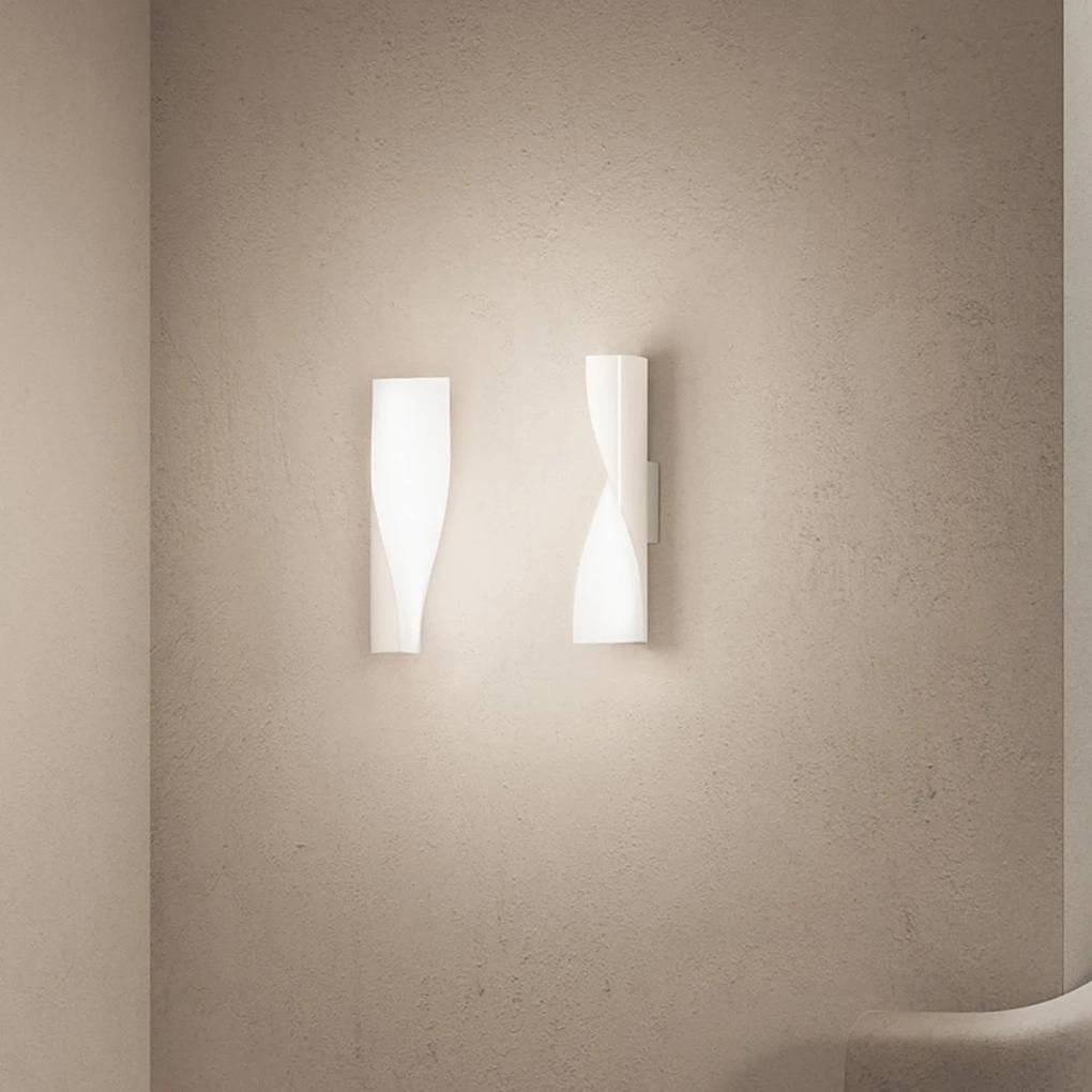 Kundalini Evita nástenné LED svietidlo, biela