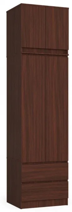 Skriňa s nadstavcom S 60 cm 2D 2SZ CLP wenge