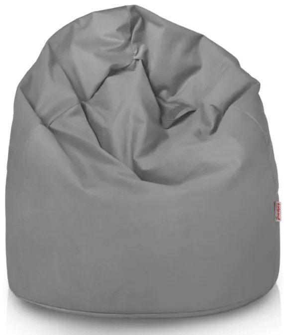 Plyšový sedací vak SAKO oceľový