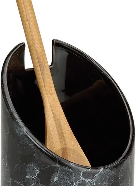 Odkladač varešky, keramika / čierny mramor, Ø10,5 x 21 cm - Andrea House